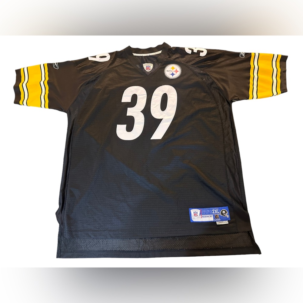 Reebok Men's NFL Pittsburgh Steelers #39 Willie Parker Authentic Jersey Mens 2XL